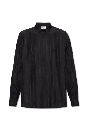 Saint Laurent Silk shirt with lurex threads | Men's Clothing